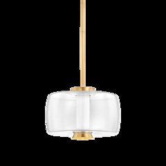 Beau Pendant, Aged Brass