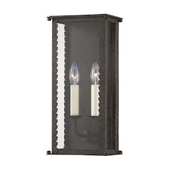 Zuma Exterior Wall Sconce, French Iron