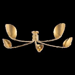 Avondale Semi Flush, Aged Brass