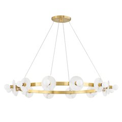 Austen Chandelier, Aged Brass