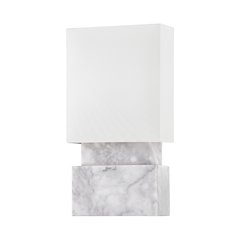 Haight Wall Sconce, White Marble