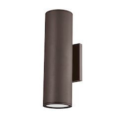 Perry Exterior Wall Sconce, Textured Bronze