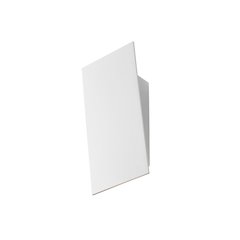 Angled Plane Wall Sconce, Texture White