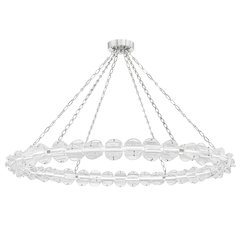 Lindley Chandelier, Polished Nickel