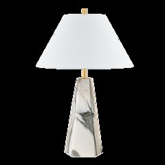 Benicia Table Lamp, Aged Brass