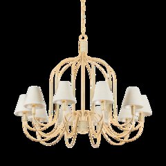 Warrensburg Chandelier, Vintage Gold Leaf