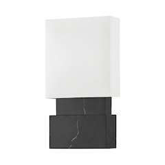 Haight Wall Sconce, Black Marble