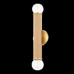 Amabella Wall Sconce, Aged Brass