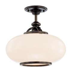 Canton Semi Flush, Old Bronze