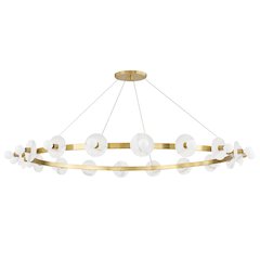 Austen Chandelier, Aged Brass