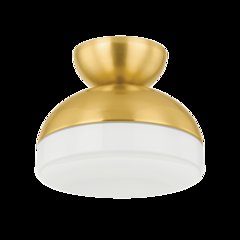 Rue Flush Mount, Aged Brass