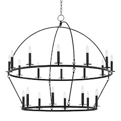 Howell Chandelier, Aged Iron