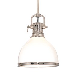 Randolph Pendant, Polished Nickel