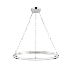 Rosendale Chandelier, Polished Nickel
