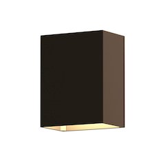Box Wall Sconce, Textured Bronze