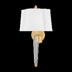 Oyster Bay Wall Sconce, Aged Brass