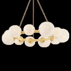 Pacama Chandelier, Aged Brass