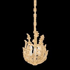 Delmore Chandelier, Vintage Gold Leaf