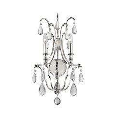 Crawford Wall Sconce, Polished Nickel