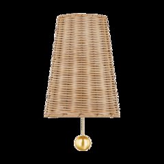 Naida Wall Sconce, Aged Brass