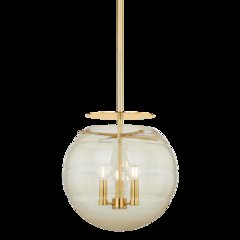 Gill Pendant, Aged Brass