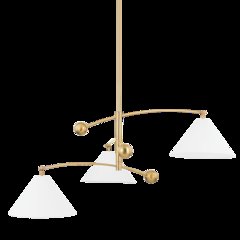 Birdie Chandelier, Aged Brass