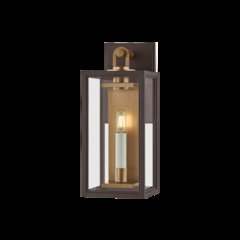 Arnold Exterior Wall Sconce, Patina Brass