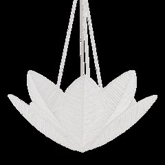 Azores Chandelier, Warm Silver Leaf