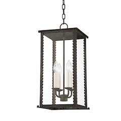 Zuma Exterior Pendant, French Iron