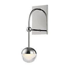 Boca Wall Sconce, Polished Nickel
