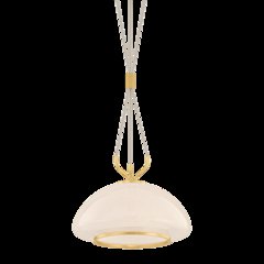 Baudette Pendant, Aged Brass