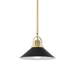 Syosset Pendant, Aged Brass