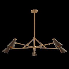 Andersen Chandelier, Patina Brass