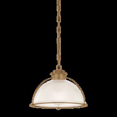 Glint Pendant, Patina Brass