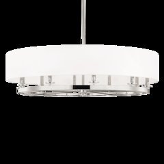 Durham Chandelier, Polished Nickel