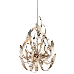 Graffiti Pendant, Silver Leaf