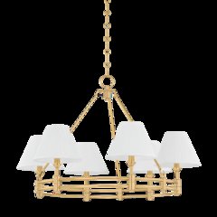 Howard Chandelier, Aged Brass