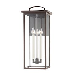 Eden Exterior Wall Sconce, Textured Bronze