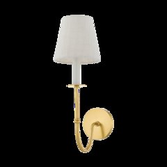 Amina Wall Sconce, Aged Brass