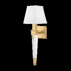 Ruskin Wall Sconce, Aged Brass