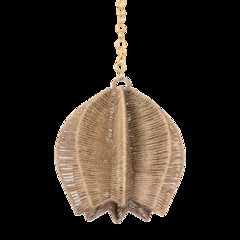 Valatie Pendant, Vintage Gold Leaf