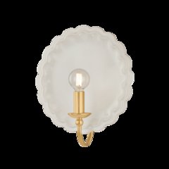 Paulette Wall Sconce, Aged Brass