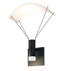Suspenders Wall Sconce, Satin Black
