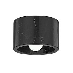 Loris Flush Mount, Polished Nickel