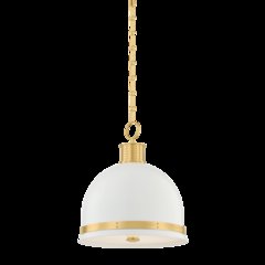 Briscoe Pendant, Aged Brass