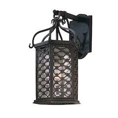 Los Olivos Exterior Wall Sconce, Textured Iron
