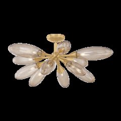 Cordoba Semi Flush, Vintage Brass