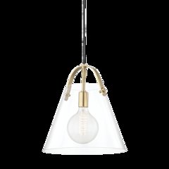 Karin Pendant, Aged Brass