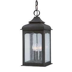 Henry Street Exterior Lantern, Textured Bronze