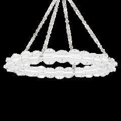 Lindley Chandelier, Polished Nickel